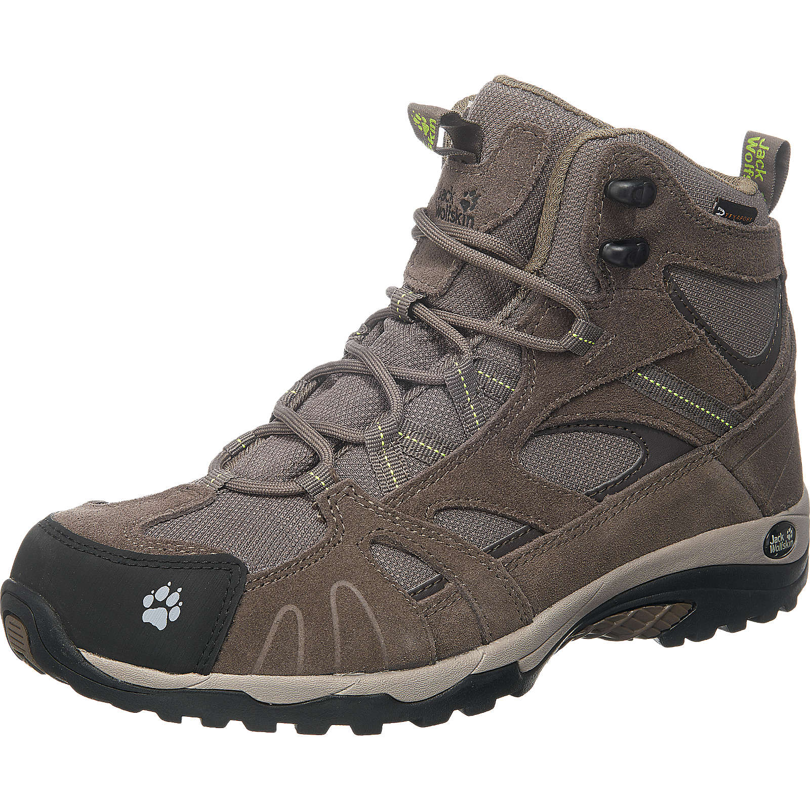 JACK WOLFSKIN VOJO HIKE MID TEXAPORE WOMEN Schnürstiefeletten beige/braun Damen Gr. 37,5 JACK WOLFSKIN VOJO HIKE MID TEXAPORE WOMEN Schnürstiefeletten beige/braun Damen Gr. 37,5