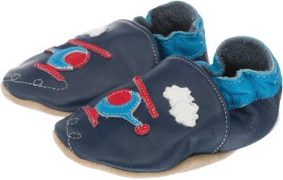 Krabbelschuhe 'Hubschrauber Hubi' 2