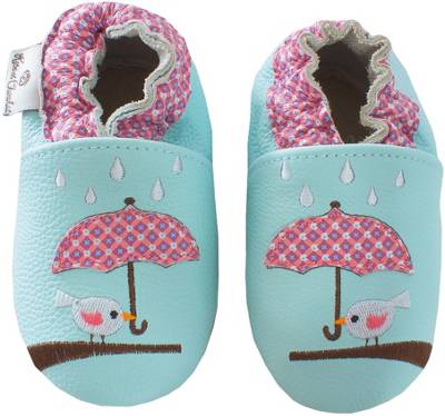 Krabbelschuhe Classic Z, für Mädchen, Vogel