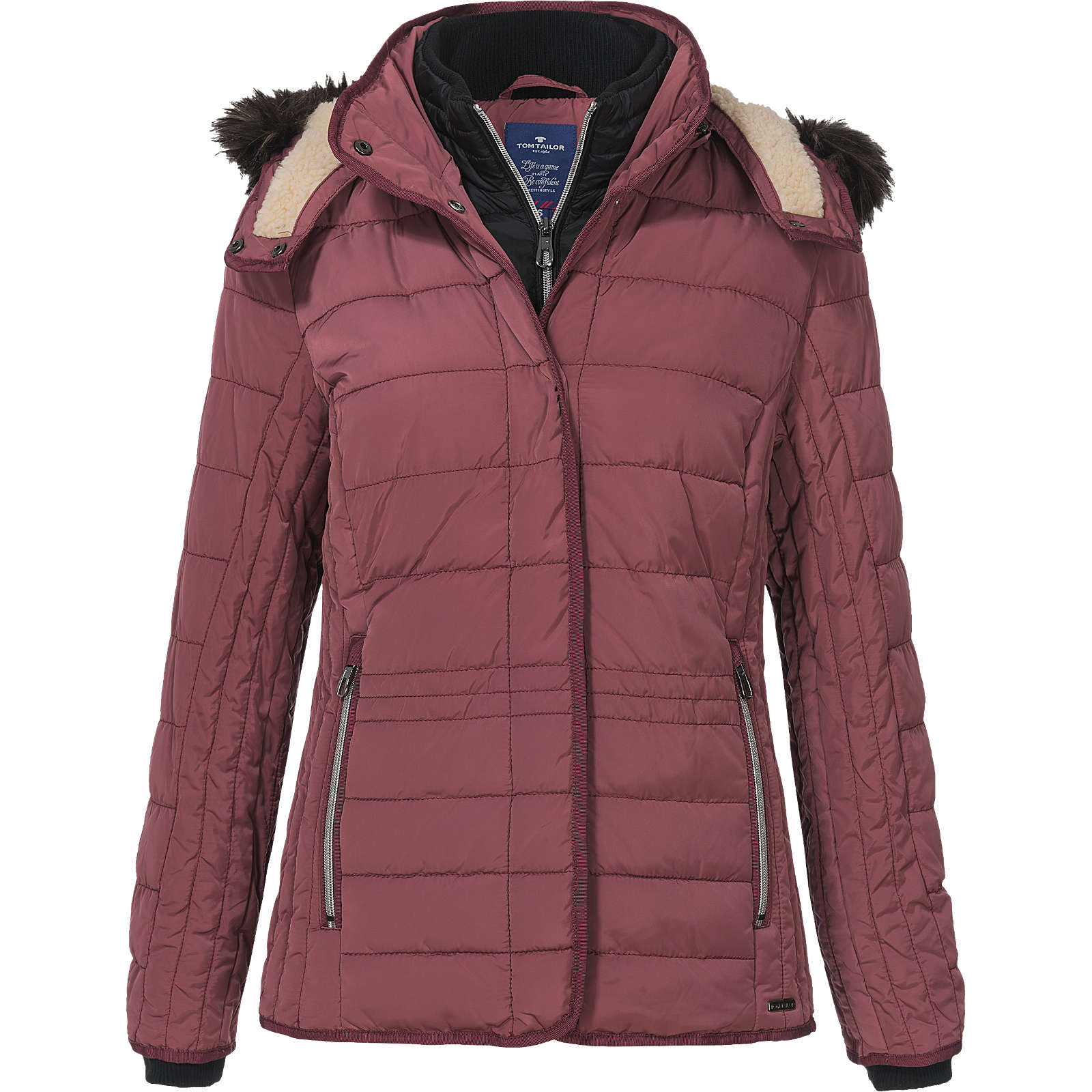 TOM TAILOR Winterjacke fuchsia Damen Gr. 44 TOM TAILOR Winterjacke fuchsia Damen Gr. 44