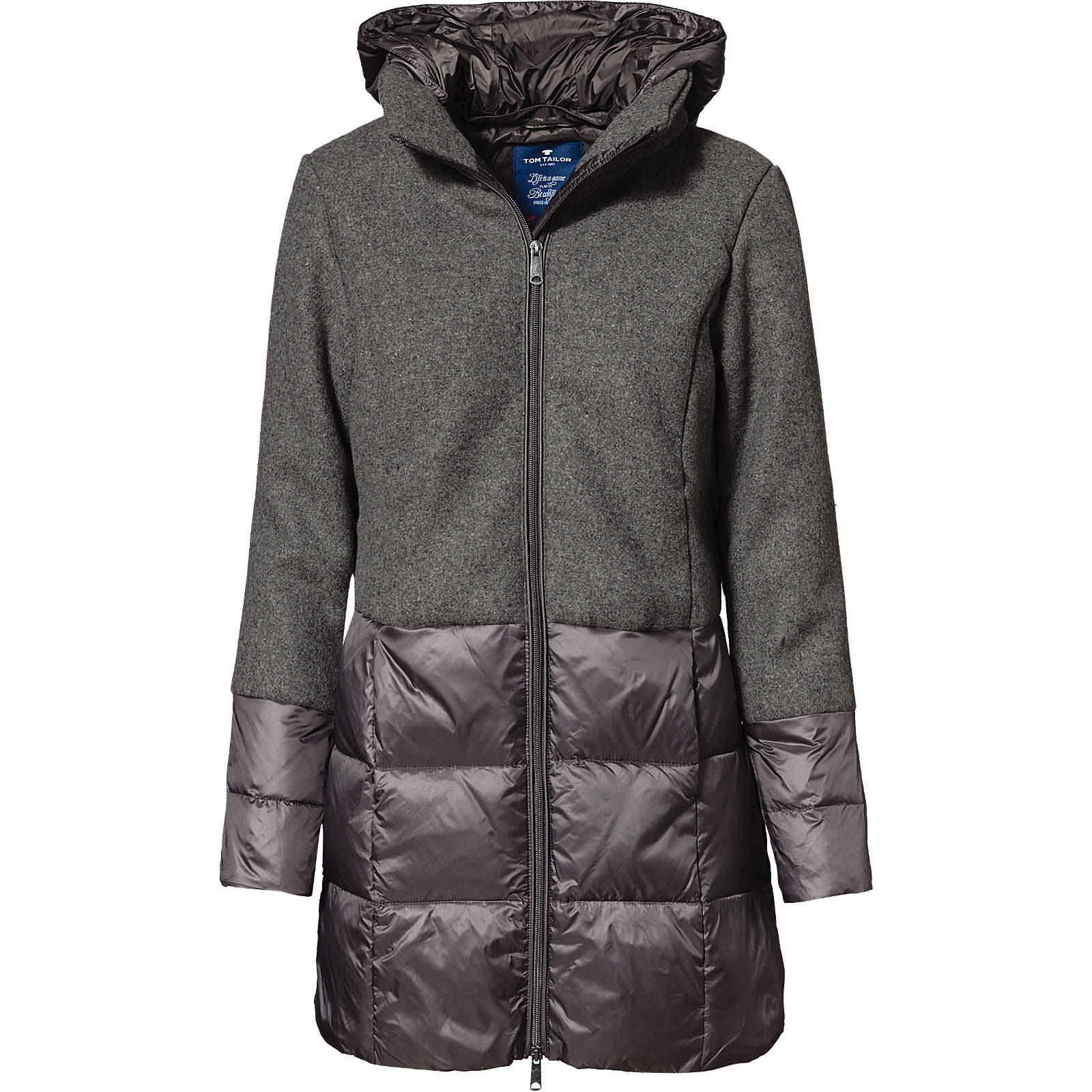 TOM TAILOR Wintermantel grau Damen Gr. 44 TOM TAILOR Wintermantel grau Damen Gr. 44