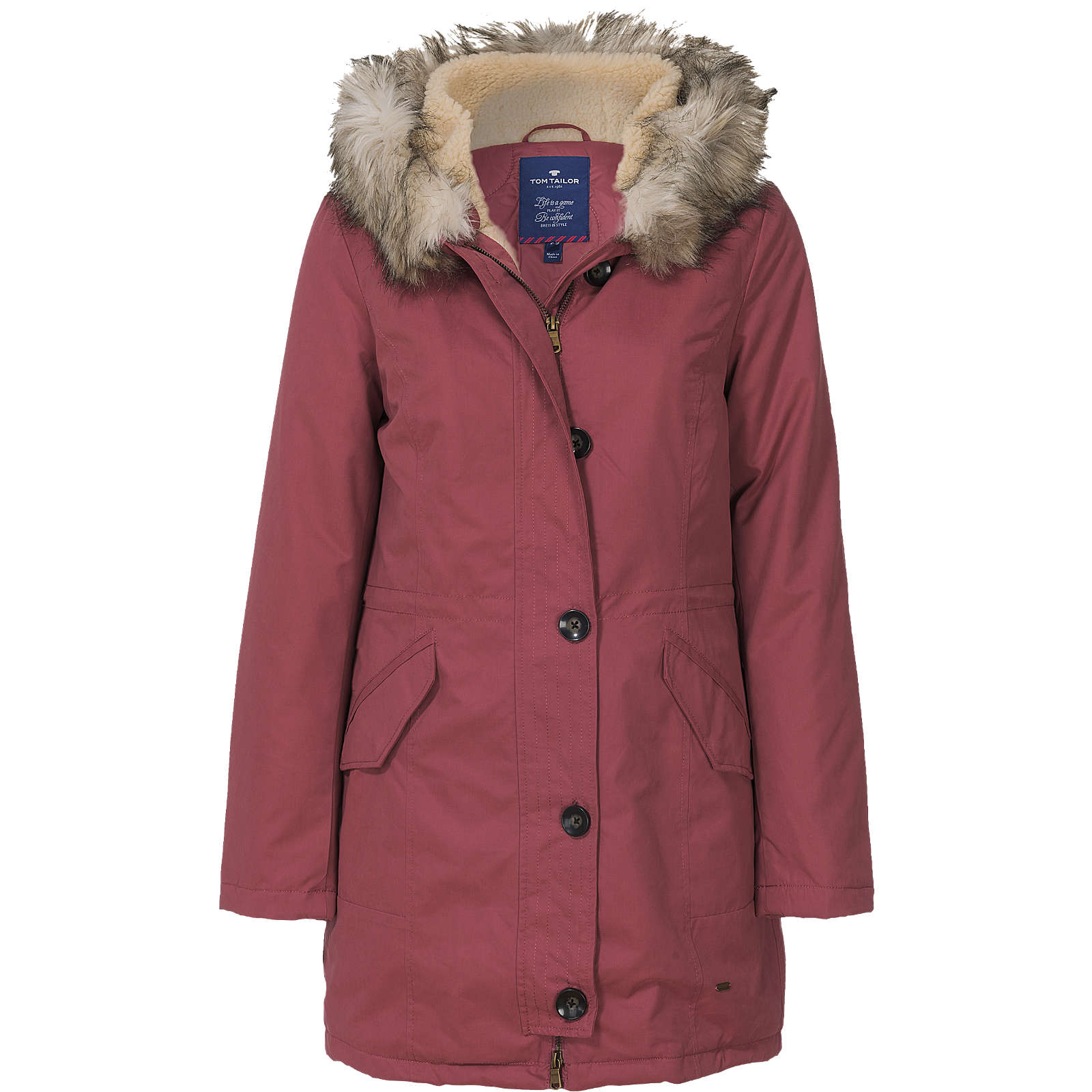 TOM TAILOR Wintermantel lila Damen Gr. 40 TOM TAILOR Wintermantel lila Damen Gr. 40
