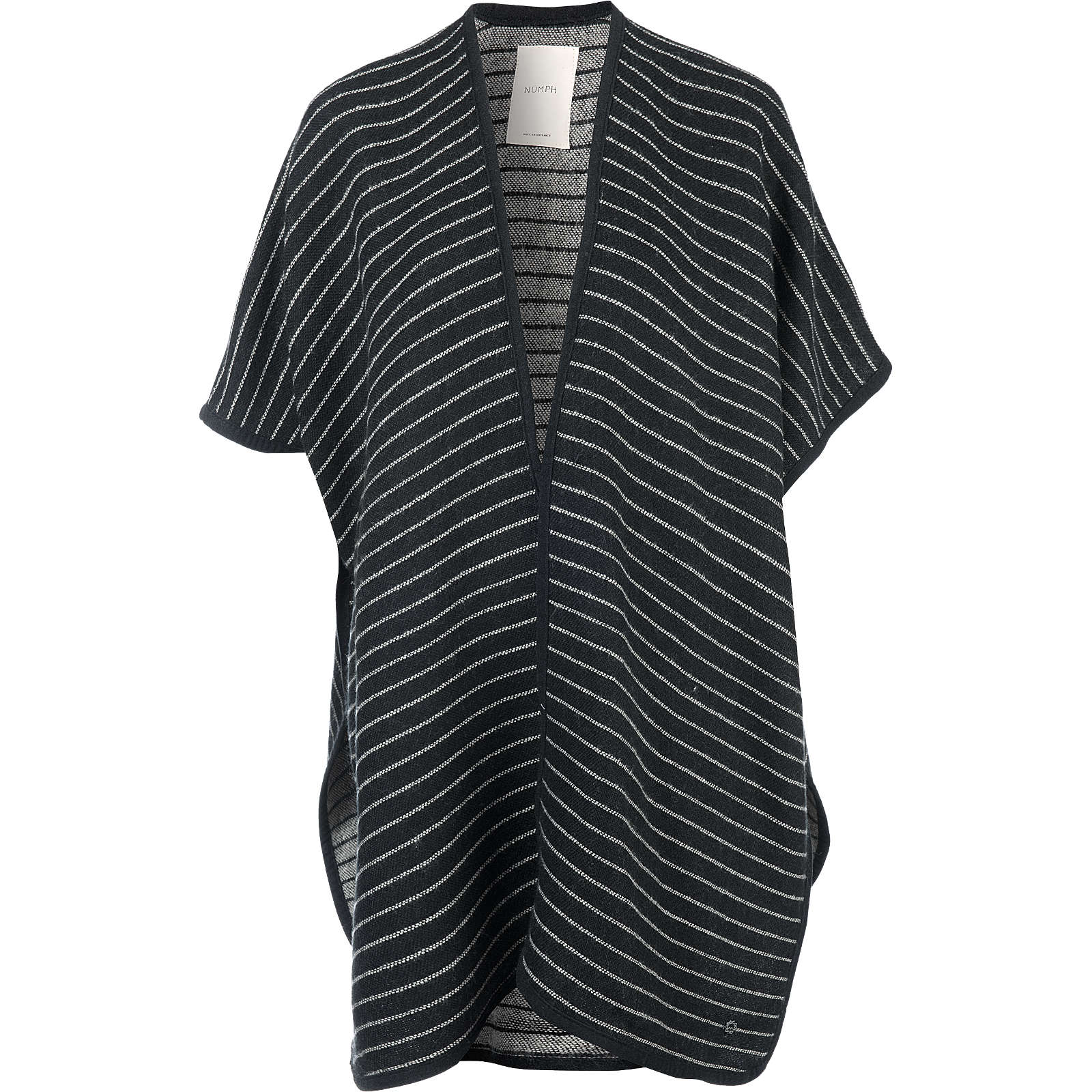 nümph Poncho schwarz Damen Gr. one size nümph Poncho schwarz Damen Gr. one size