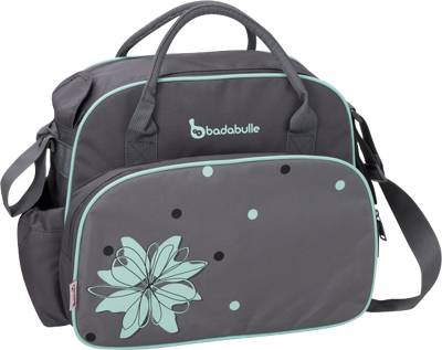 Wickeltasche, grau/blau