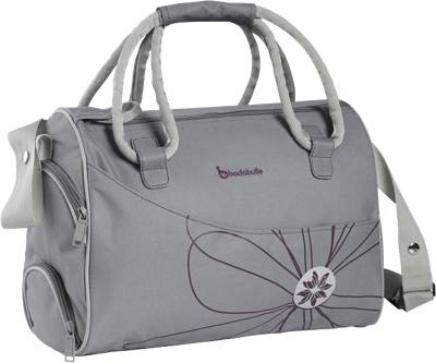 Wickeltasche, grau/lila