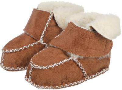 Baby Wagenschuhe in Lammfell-Optik 2