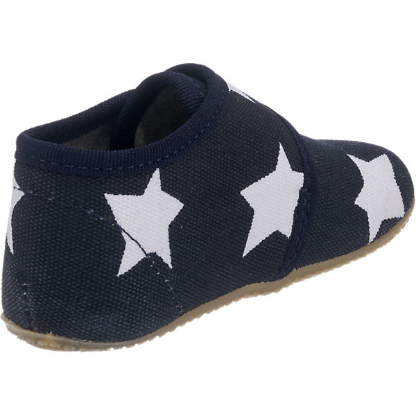 Schuhe Geschlossene Hausschuhe Living Kitzbühel Baby Hausschuhe für Jungen Sterne dunkelblau