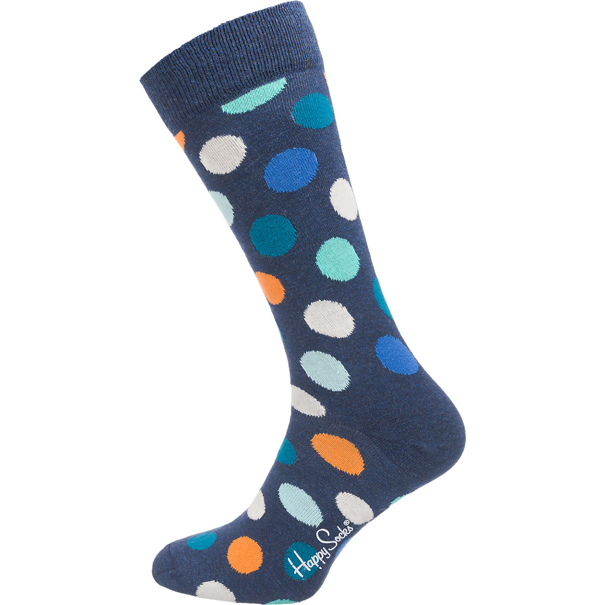Happy Socks 1er Pack Big Dot Sock Socken blau-kombi