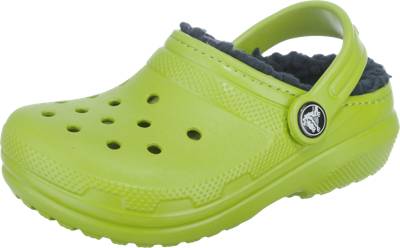 crocs, Kinder Clogs Classic Lined, gefüttert, grün | mirapodo