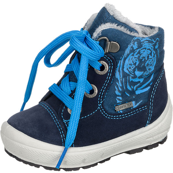 Schuhe Winterstiefel superfit Baby Winterstiefel GROOVY für Jungen GORE-TEX gefüttert Weite M4 Tiger dunkelblau