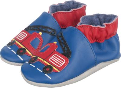 Krabbelschuhe FIRETRUCK für Jungen, Feuerwehr 2
