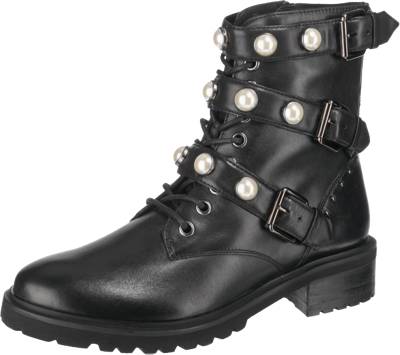 Pearlster Schnürstiefeletten