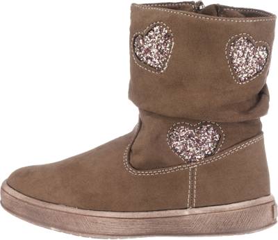 Friboo, Stiefel für Mädchen, Herzen, grau | mirapodo