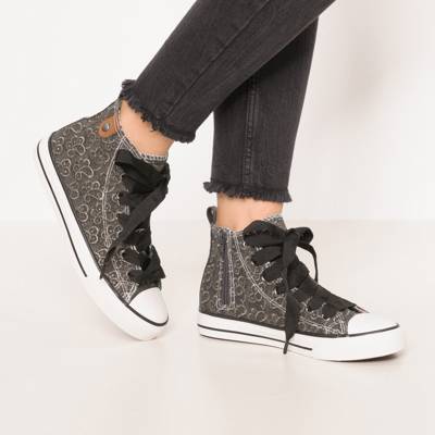 Hedi Toe Cap Sneaker All Over Emroidery Sneakers High 2