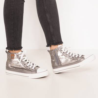 Hanna Toe Cap Sneaker Sequin Sneakers High 2