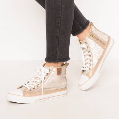 Hanna Toe Cap Sneaker Sequin Sneakers High 2