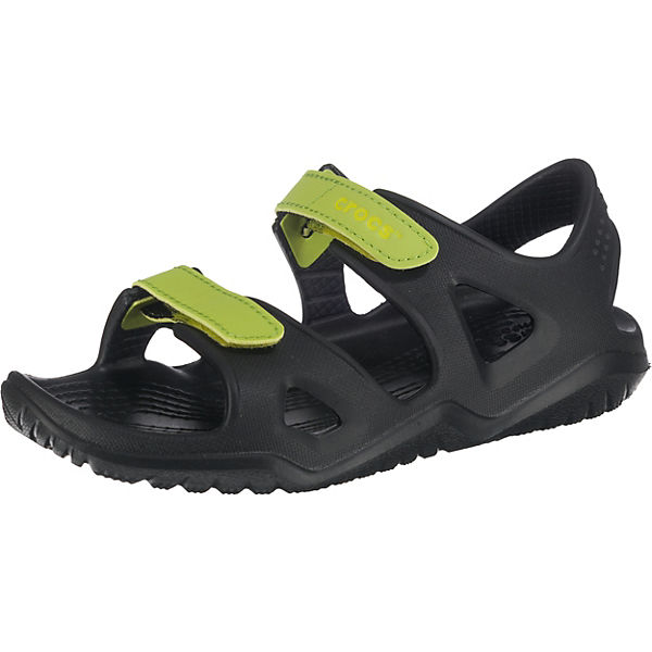 Schuhe Klassische Sandalen crocs Sandalen Swiftwater River für Jungen schwarz