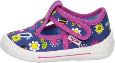 Baby Hausschuhe BULLY für Mädchen, Blumen, Weite M3 2