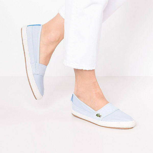 LACOSTE, MARICE 218 1 CAW OFF WHT/PNK Sportliche Slipper, hellblau LACOSTE, MARICE 218 1 CAW OFF WHT/PNK Sportliche Slipper, hellblau
