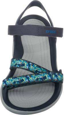 crocs Swiftwater Webbing Sandal  Komfort Sandalen blau 