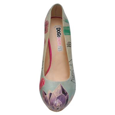 Dogo Shoes, DOGO HighHeels Mineral Art Klassische Pumps, blau mirapodo