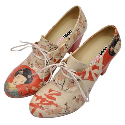 Dogo Shoes, DOGO Lacewing Simply Beautiful HochfrontPumps, beige