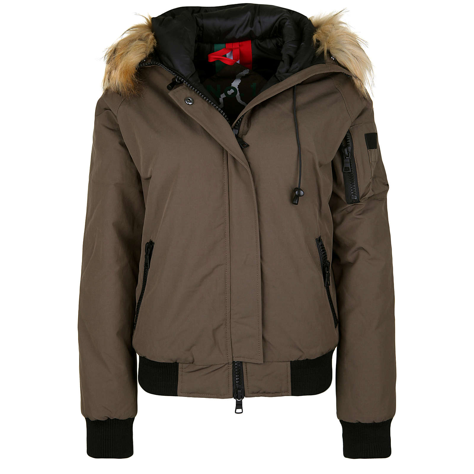 No.1 Como Winterjacke LAUDEN Winterjacken khaki Damen Gr. 42 No.1 Como Winterjacke LAUDEN Winterjacken khaki Damen Gr. 42
