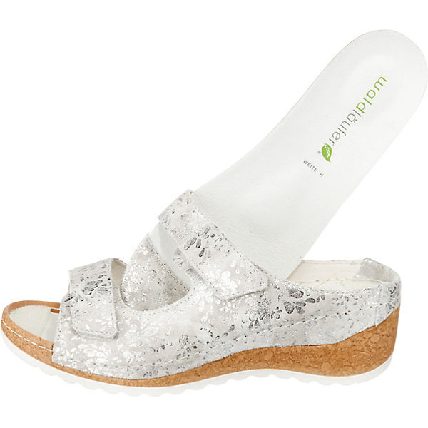 WALDLÄUFER Hanila Pantoletten silber silber silber Gute Qualität beliebte Schuhe c36de9 WALDLÄUFER Hanila Pantoletten silber silber silber Gute Qualität beliebte Schuhe c36de9