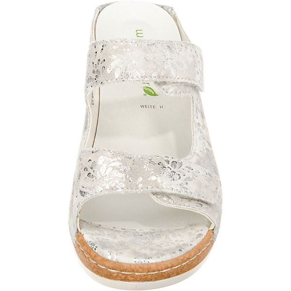 WALDLÄUFER Hanila Pantoletten silber silber silber Gute Qualität beliebte Schuhe c36de9 WALDLÄUFER Hanila Pantoletten silber silber silber Gute Qualität beliebte Schuhe c36de9