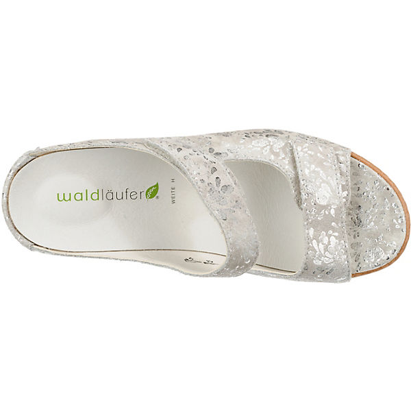 WALDLÄUFER Hanila Pantoletten silber silber silber Gute Qualität beliebte Schuhe c36de9 WALDLÄUFER Hanila Pantoletten silber silber silber Gute Qualität beliebte Schuhe c36de9