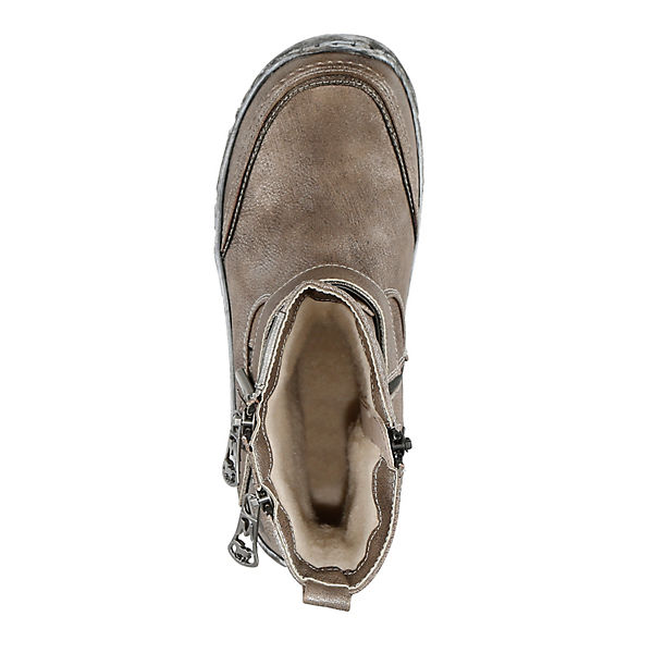 MUSTANG, Schlupfstiefeletten, silber MUSTANG, Schlupfstiefeletten, silber
