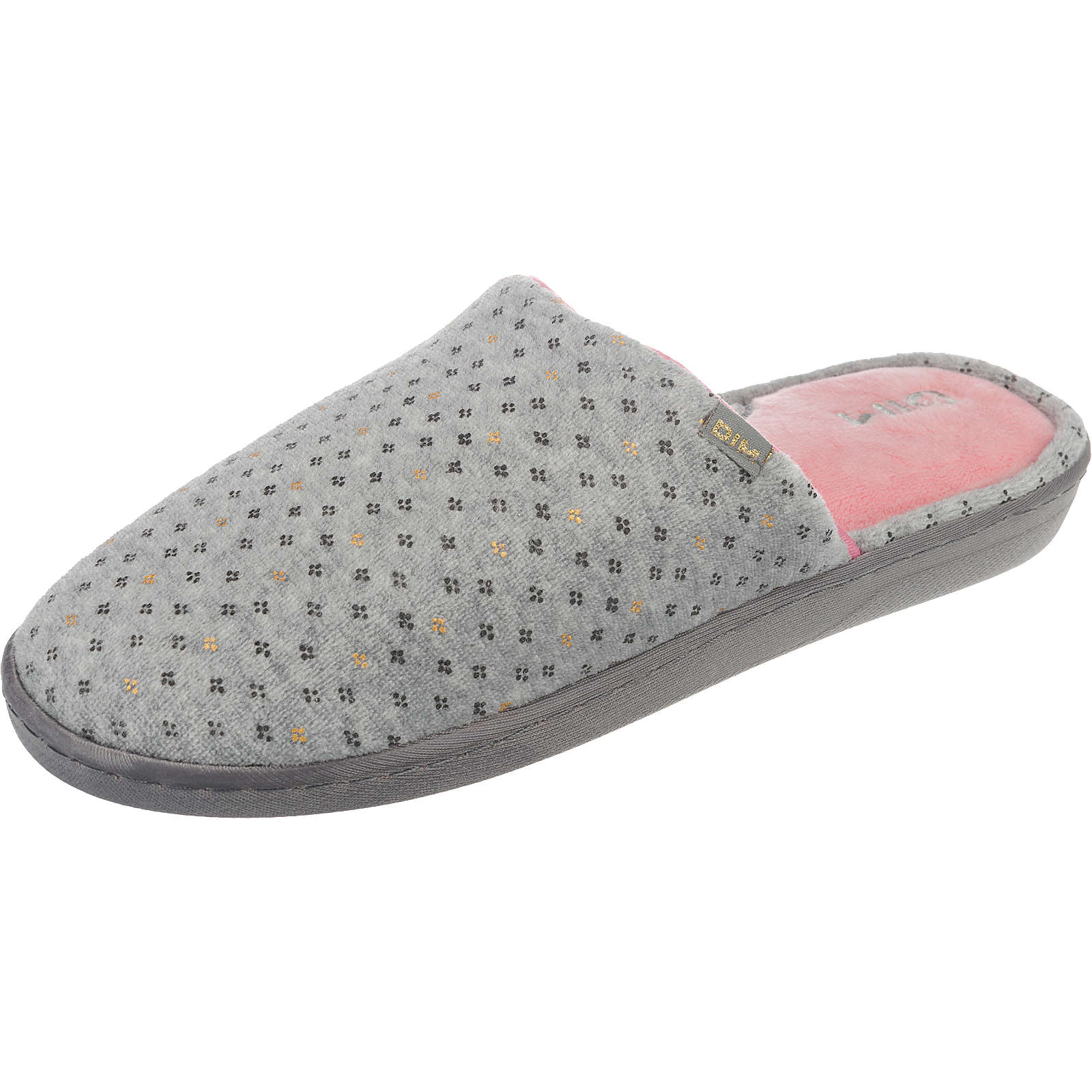 DIM Barbel Pantoffeln grau Damen Gr. 39 DIM Barbel Pantoffeln grau Damen Gr. 39