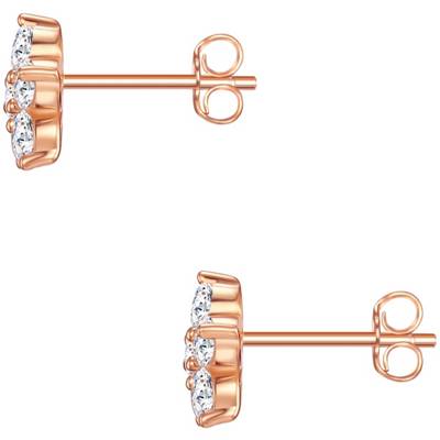 Ohrstecker Sterling Silber rosevergoldet Zirkonia weiß Ohrstecker 2