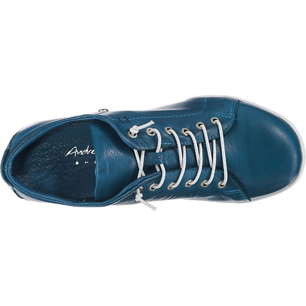 Schuhe Sneakers Low Andrea Conti Schnürschuhe blau