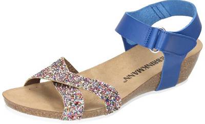 Fußbett Blau sportlich Ballerina Schuhe Damen Doc Comfort Leder