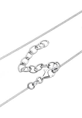 Elli Halskette Damen Y-Kette Geo Layer Kreis Plättchen in 925 Sterling Silber in 38cm Länge