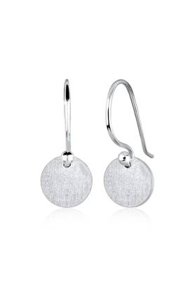 Elli Ohrringe Kreis Geo Rund Trend Minimal Matt 925 Silber Ohrringe