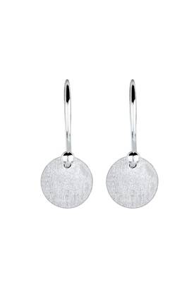 Elli Ohrringe Kreis Geo Rund Trend Minimal Matt 925 Silber Ohrringe 2