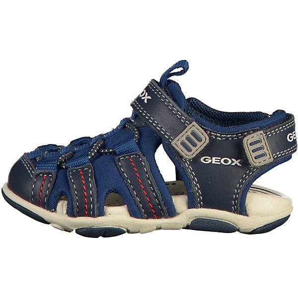 Schuhe Klassische Sandalen GEOX Baby Sandalen mit Klettverschluss für Jungen dunkelblau
