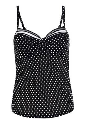 LASCANA Bügel-Tankini-Top schwarz/weiß