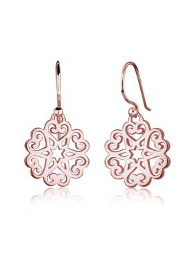 Elli Ohrringe Ornament Herz Sterne Floral 925 Sterling Silber Ohrringe