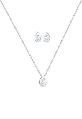 Elli Schmuckset Tropfen Drop Zirkonia Klassik 925 Sterling Silber Schmucksets 2