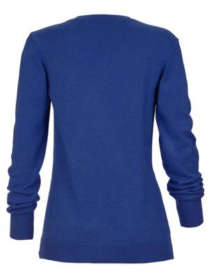 Pullover langarm uni Leicht tailliert blickdicht Kunstfaser Pullover 2