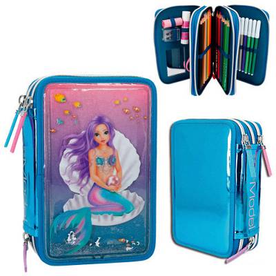 Fantasy Model 3-fach Federtasche Liquid MERMAID