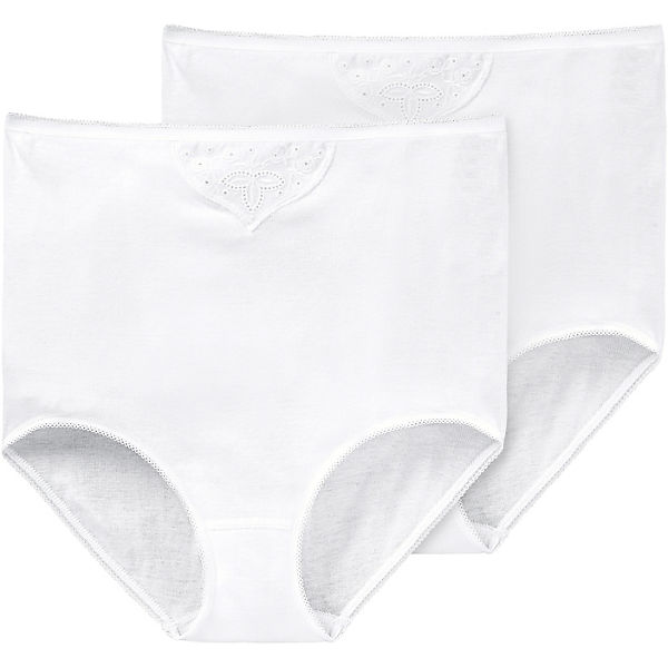 Bekleidung Slips, Panties & Strings SCHIESSER Slips - (Doppelpack) weiß