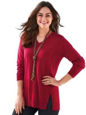 Pullover mit V-Ausschnitt Pullover