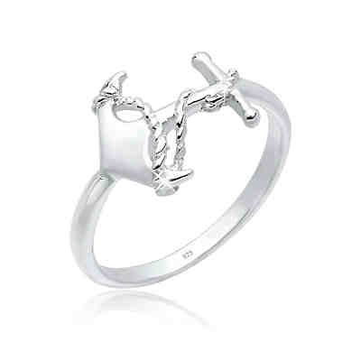 Elli Ring Anker Symbol Maritim 925 Sterling Silber Ringe