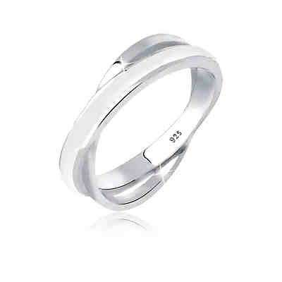 Elli Ring Wickelring Emaille 925 Sterling Silber Ringe