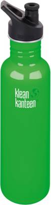 Edelstahl-Trinkflasche klean kanteen Classic Spring Green, 800 ml, Sport Cap