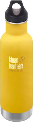 Edelstahl-Trinkflasche klean kanteen Classic Lemon Curry, 592 ml, vakuumisoliert, Loop Cap